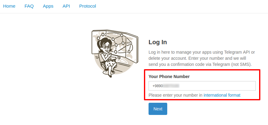 آموزش حذف اکانت تلگرام و نحوه delete account telegram